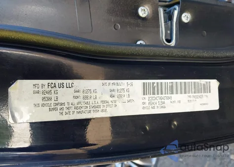 2016 Dodge Charger Road/Track из США, поврежденный, VIN 2C3CDXCT0GH276849